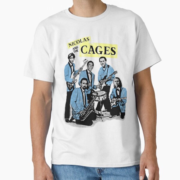 Item preview, Nicolas and the Cages (Nic Cage Band Shirt) designed and sold by uselessnyc.