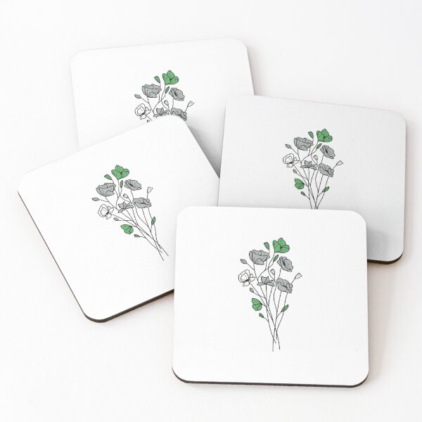 Item preview, subtle grayromantic pride flowers designed and sold by sunfloras.