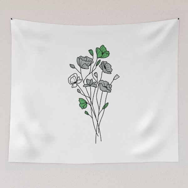 Item preview, subtle grayromantic pride flowers designed and sold by sunfloras.