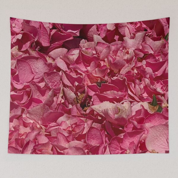 Item preview, Pink Hydrangea Flower Pattern forming a Wall of Petals in Varying Shades of Pinks designed and sold by PrettyLittlePic.