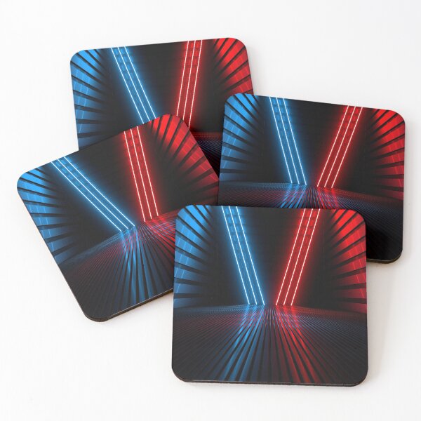 Item preview, Abstract Sci Fy Neon Lamps In A Dark Corridor designed and sold by tatkhagata.