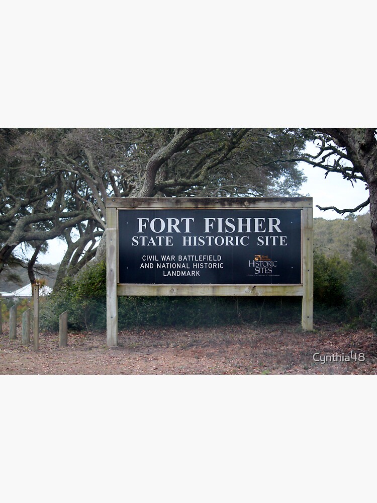 Thumbnail 3 of 3, Sticker, Fort Fisher Sign designed and sold by Cynthia48.