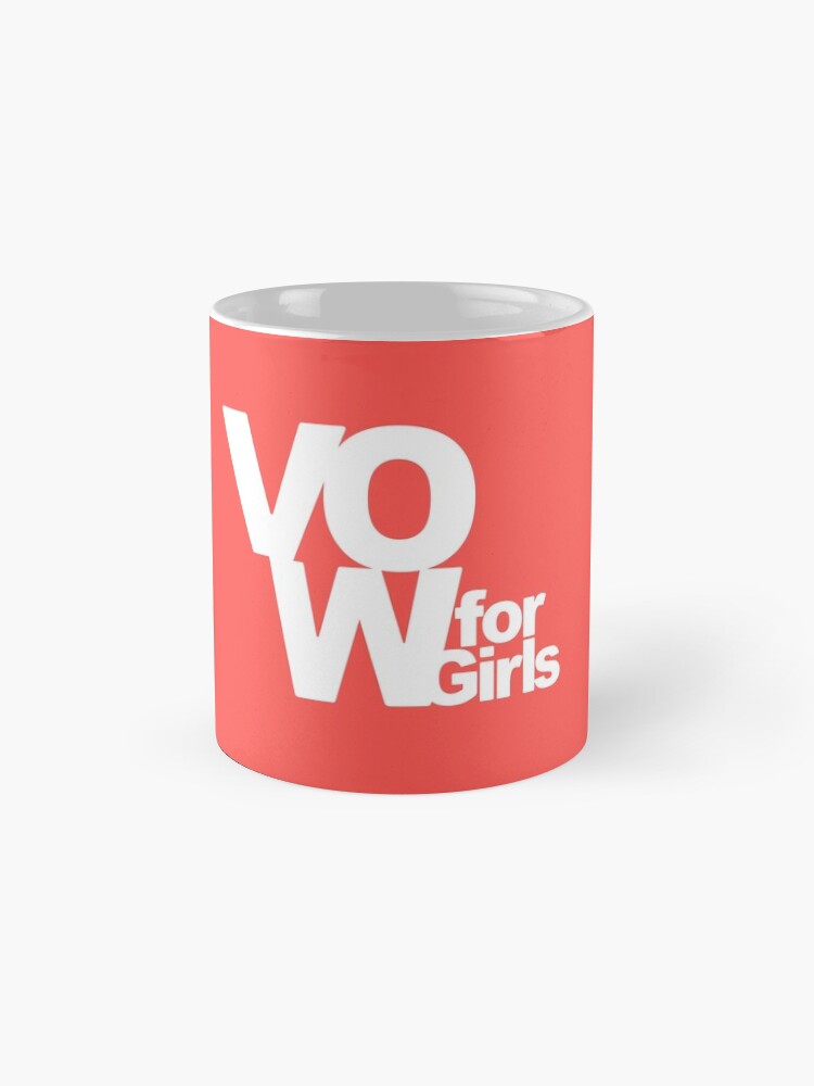 Thumbnail 4 of 6, Coffee Mug, VOW for Girls (Grapefruit) designed and sold by VOWforGirls.