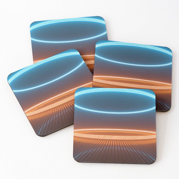Item preview, Abstract Sci Fy Neon Lamps In A Dark Corridor designed and sold by tatkhagata.