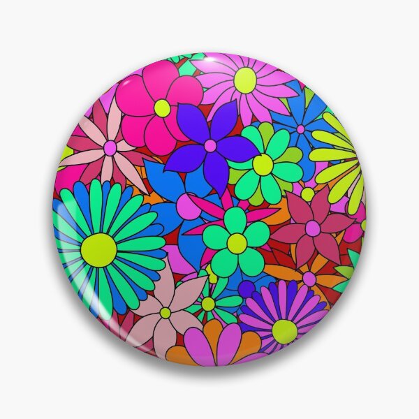 Item preview, Flower Power Retro Style Hippy Flowers designed and sold by Epitome Girl.