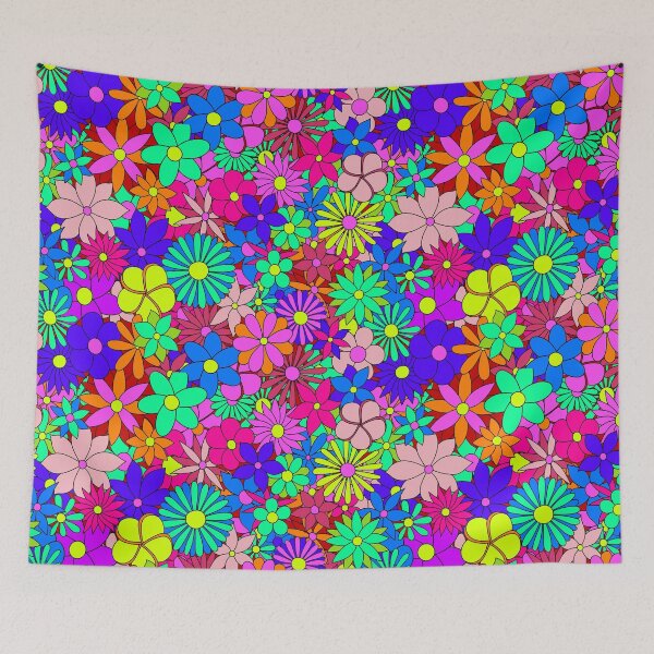 Item preview, Flower Power Retro Style Hippy Flowers designed and sold by Epitome Girl.