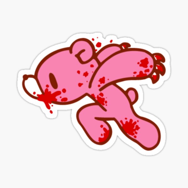 Gloomy Bear Pastel Glitch Sticker By Crustacean Punk Redbubble