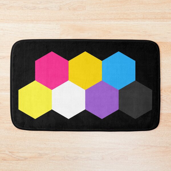 Item preview, Pan and Nonbinary Hexagons designed and sold by FallenFeline.