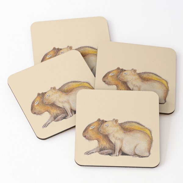 Item preview, Cute Baby and Mom Capybara designed and sold by Versatill.