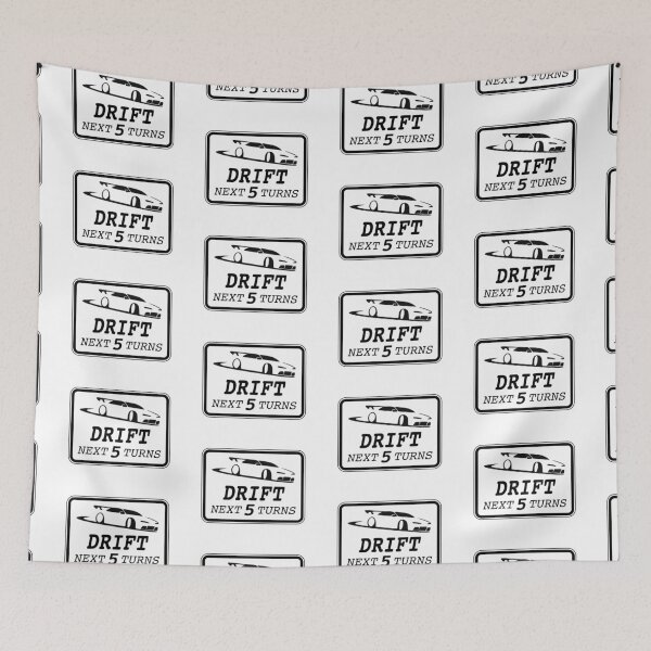 Item preview, DRIFT Next 5 Turns! Road Sign (on White) designed and sold by epinkb.
