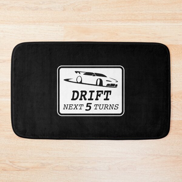 Item preview, DRIFT Next 5 Turns! Road Sign (on Black) designed and sold by epinkb.