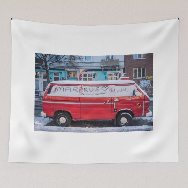 Item preview, old Bulli in the fire department look designed and sold by Martin Langer.