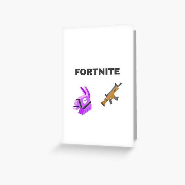 Cartes De Vœux Sur Le Theme Fortnite Redbubble