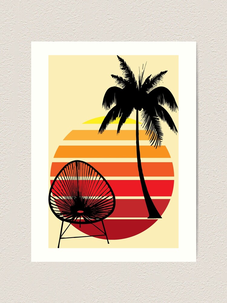 Acapulco chair vintage sunset retro mexican design