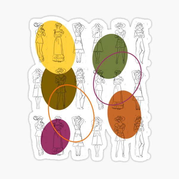 Remember Fashion Plates? Sticker