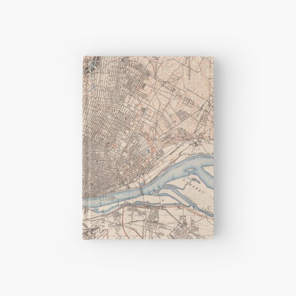Vintage Map of St. Louis Missouri (1904) Hardcover Journal