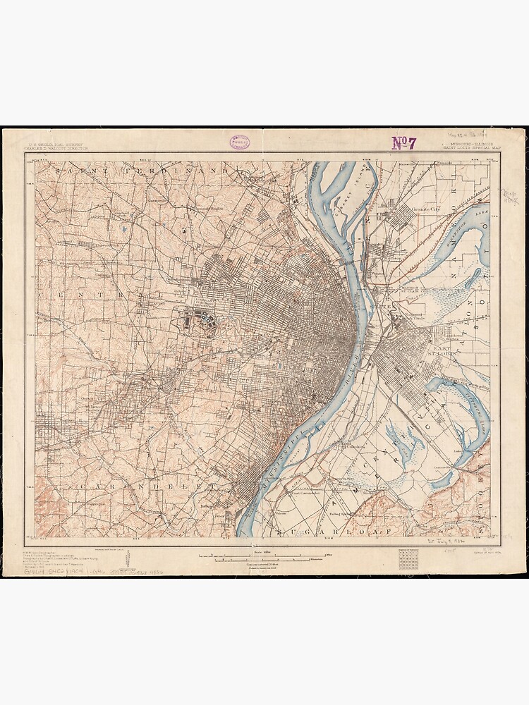 Antiques 1861 IL MAP Burr Ridge Cahokia Calumet City Park Canton ...