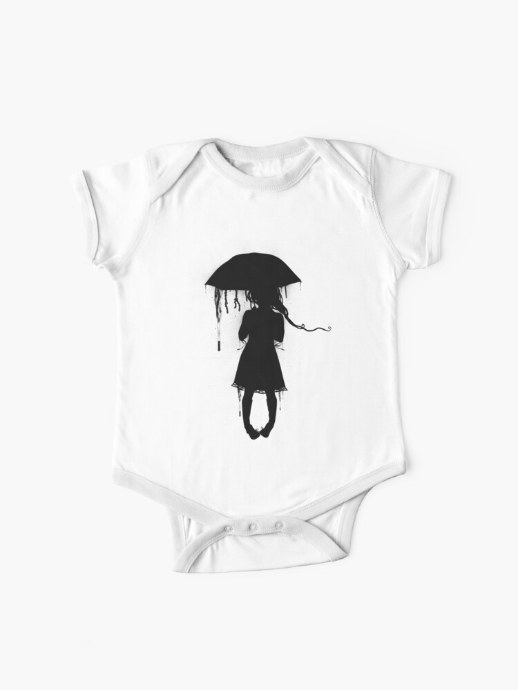 Skydiving Silhouette Baby Girls Short Sleeve Shirt Clothing