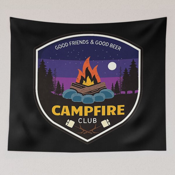 Item preview, Campfire Club - Good Friends & Good Beer designed and sold by Sinfamous.