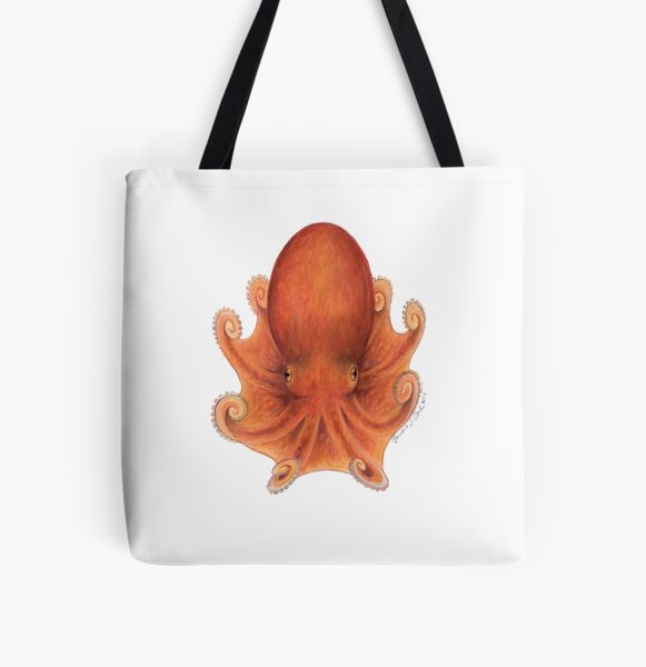 Northern Octopus (Eledone cirrhosa) All Over Print Tote Bag