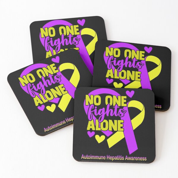 Item preview, No One Fight Alone Autoimmune Hepatitis Awareness designed and sold by Sabfit.