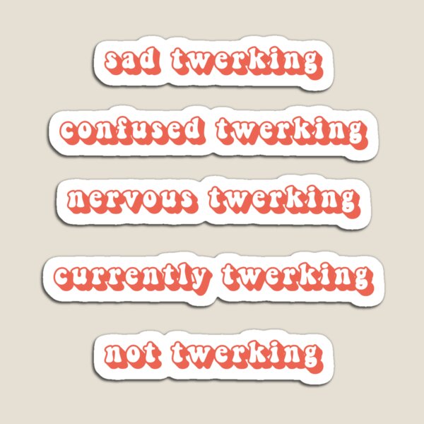 Item preview, Sticker Pack - sad confused nervous currently twerking designed and sold by thunderstyle.