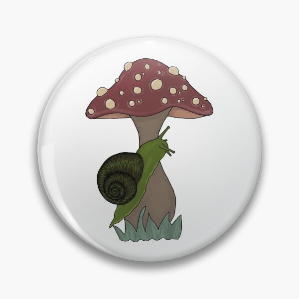 Item preview, Earth Snail with Mushroom ~ Snail-ements (Snail Elements) designed and sold by NewtandThistle.