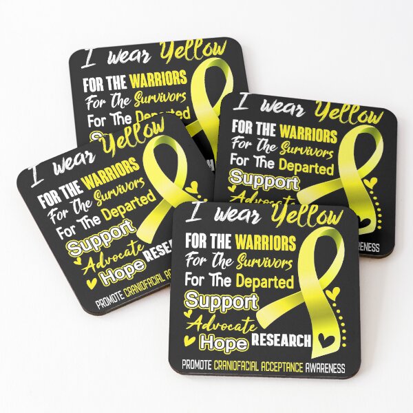 Item preview, I Wear Yellow For The Warriors Promote Craniofacial Acceptance Awareness designed and sold by hvoid41.