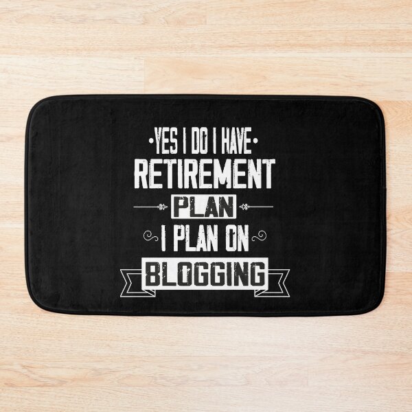 Artikelvorschau, Ja, ich habe einen Rentenplan, ich plane zu bloggen, Blogger-T-Shirt, bester Blogger-Papa, Geschenkidee zum Rentenplan entworfen und verkauft von Rassitni.