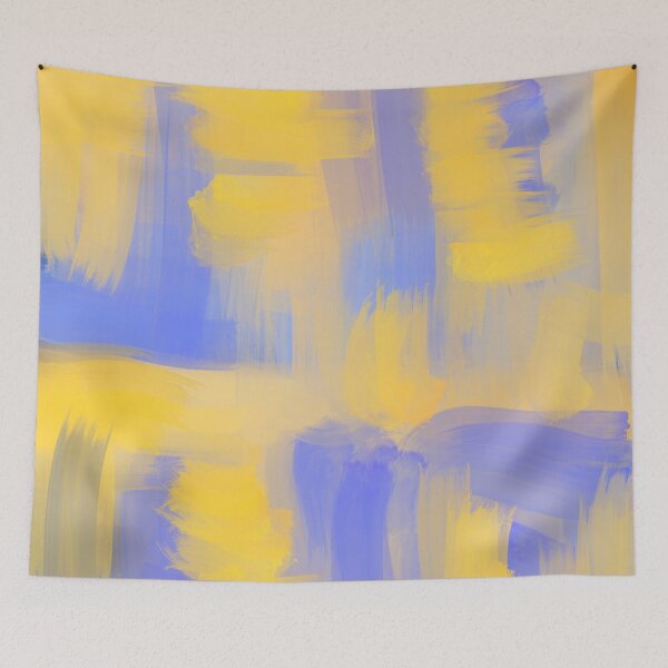 Item preview, Abstract purple and yellow design designed and sold by PaintingsByKF.