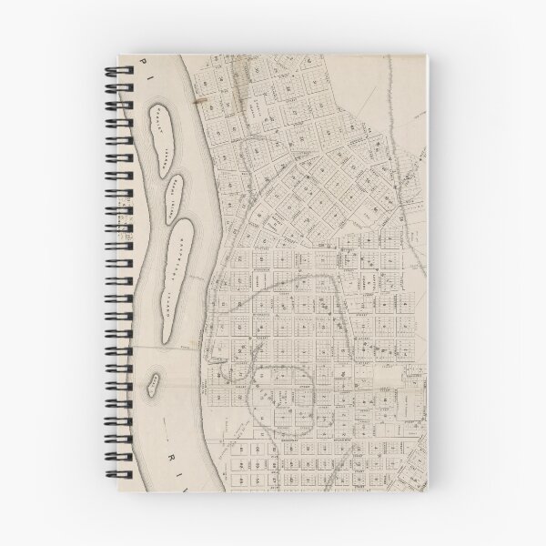 Item preview, Vintage Map of St. Paul Minnesota (1860) designed and sold by BravuraMedia.