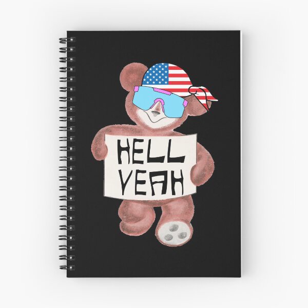 Item preview, Hell yeah american murica bear wearing sunglasses designed and sold by Captain-Jackson.