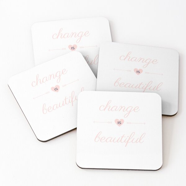 Item preview, Change is beautiful arrow design (pink letters) designed and sold by AbiLeads.