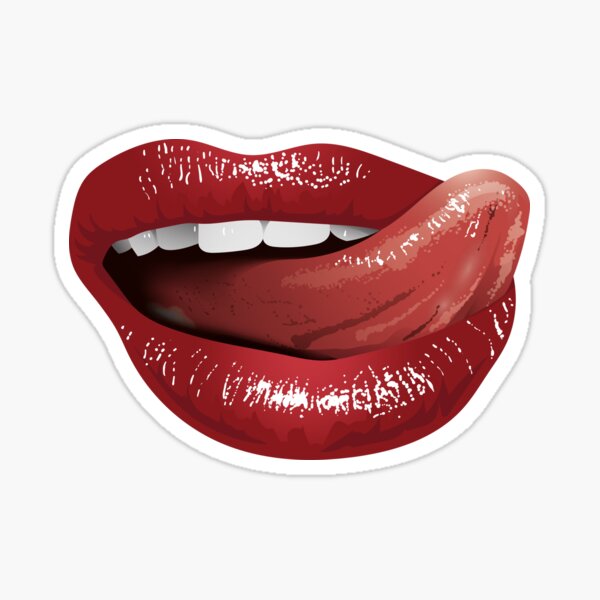 Sex Lip Sticker For Sale By Ecomd Redbubble