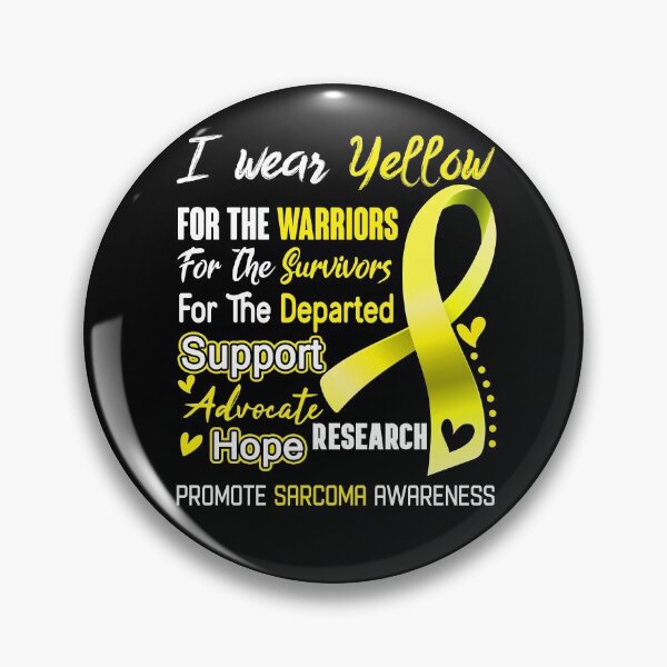 Item preview, I Wear Yellow For The Warriors Promote Sarcoma Awareness designed and sold by hvoid41.