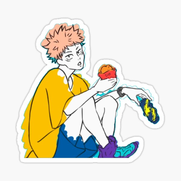 Ryomen Sukuna Peeker Sticker Anime Jujutsu Kawaii Cute 