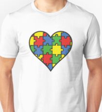 Autism Awareness Heart Unisex T-Shirt