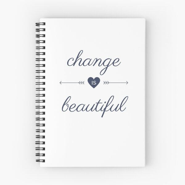 Item preview, Change is beautiful, black letters designed and sold by AbiLeads.