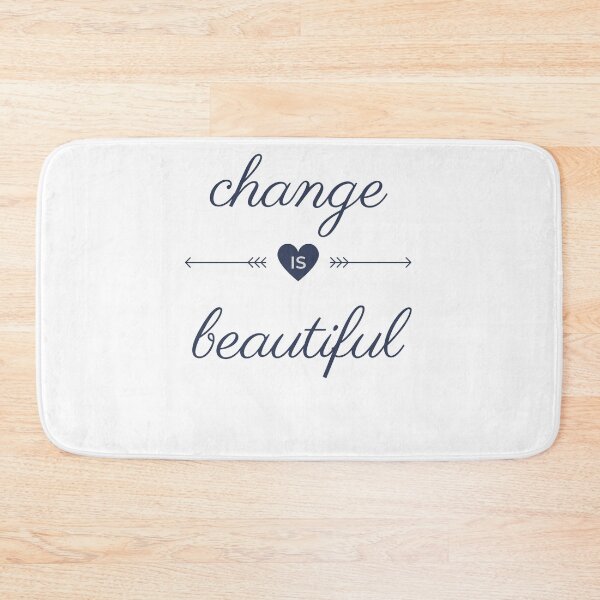 Item preview, Change is beautiful, black letters designed and sold by AbiLeads.