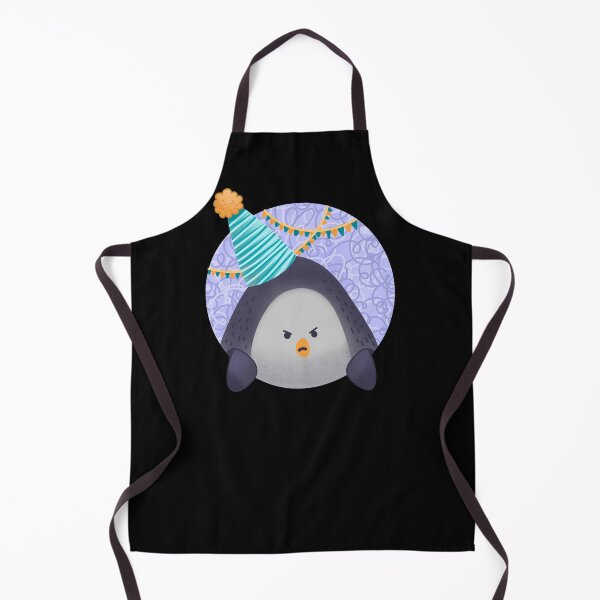 Item preview, Angry Penguin in a birthday hat designed and sold by jazzydevil.