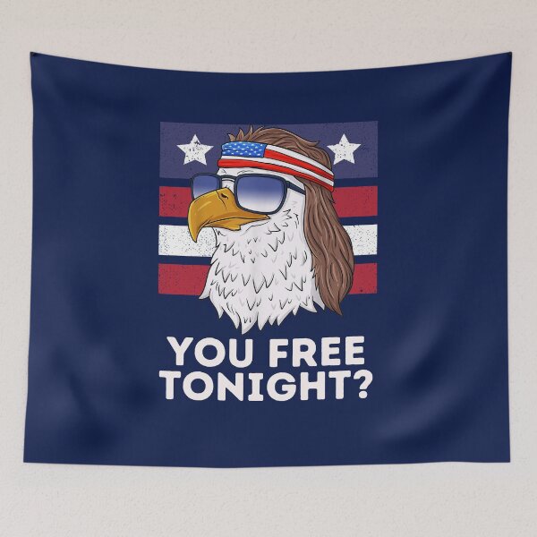 Artikelvorschau, Du bist heute Abend frei, lustiger patriotischer Meeräsche-Weißkopfseeadler entworfen und verkauft von Everythingafter.