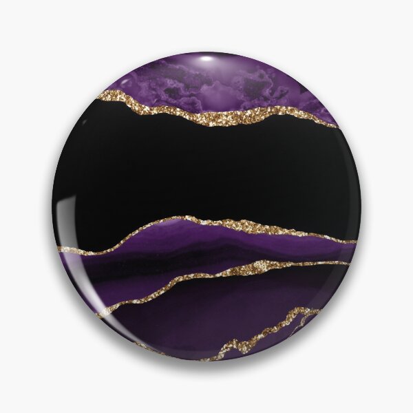 Item preview, Rebanada de ágata morada y dorada | Geoda de amatista designed and sold by WandaStar.