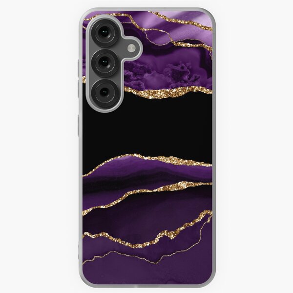 Item preview, Purple and Gold Agate Slice | Amethyst Geode designed and sold by WandaStar.
