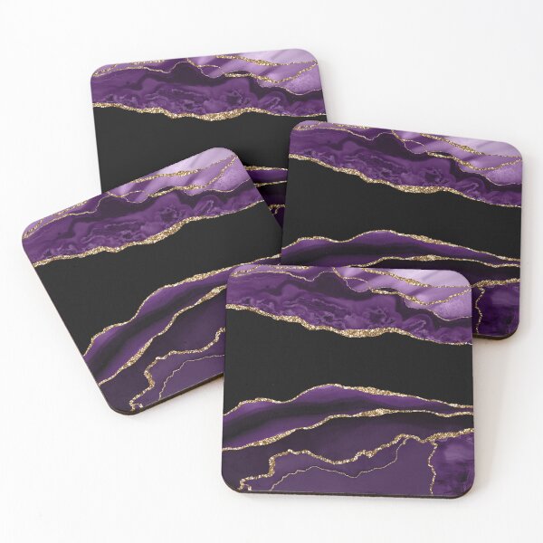 Item preview, Purple and Gold Agate Slice | Amethyst Geode designed and sold by WandaStar.