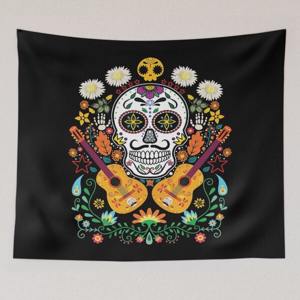 Item preview, Calavera Day of The Dead Guitarist designed and sold by Sinfamous.