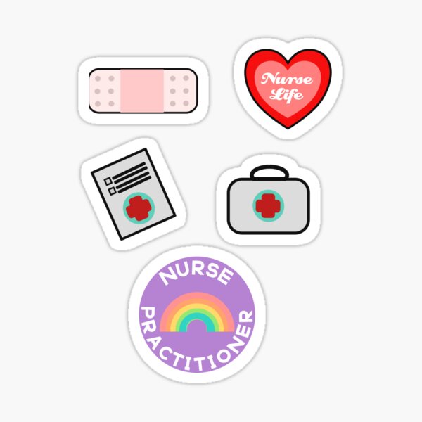 Nurse Practitioner Rainbow Sticker