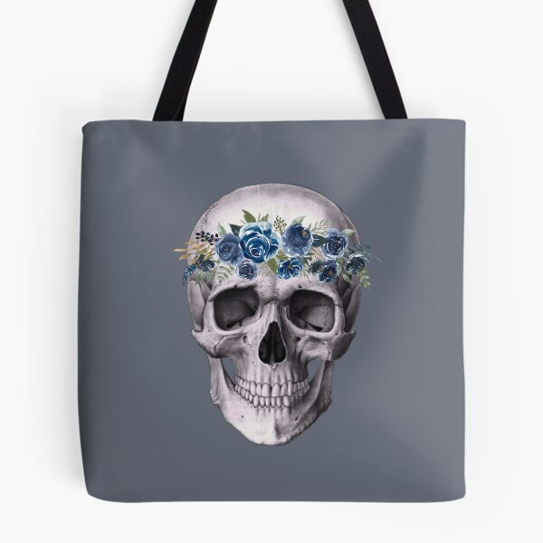 Item preview, Skull with flowers. designed and sold by Mckeons.