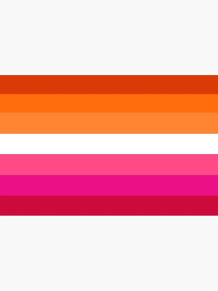 Purse Strap - Flag Lesbian Five Stripe Oranges White Pinks