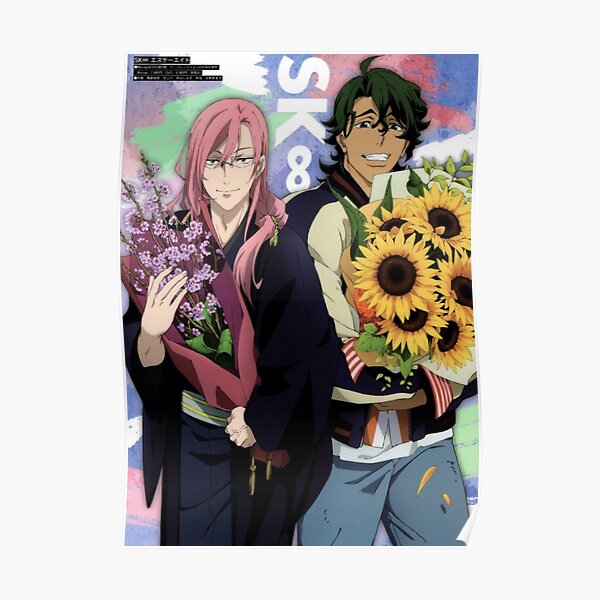 CHERRY and JOE - Magazine Cover Poster - SK8 the INFINITY - Matcha Blossom Poster