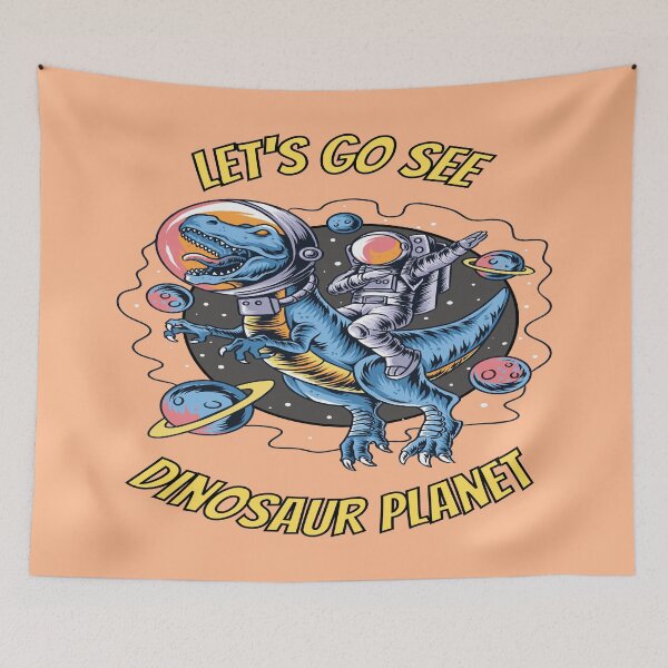 Item preview, Let's Go See Dinosaur Planet- Dinosaur And Astronaut Design designed and sold by goodguy53.
